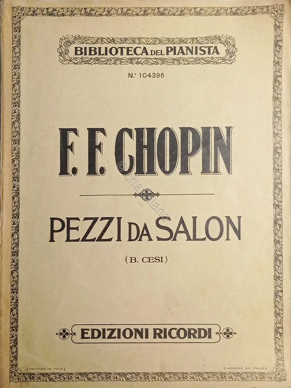 Spartiti - F. F. Chopin - Pezzi da Salon - … | Immagine Gallery 2