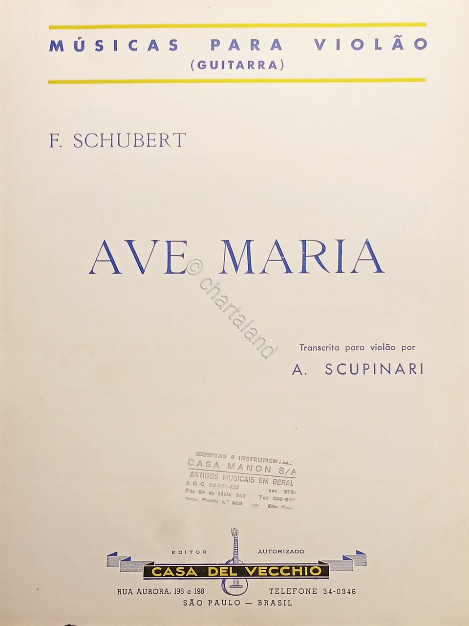 Spartiti - F. Schubert - Ave Maria para violao por …