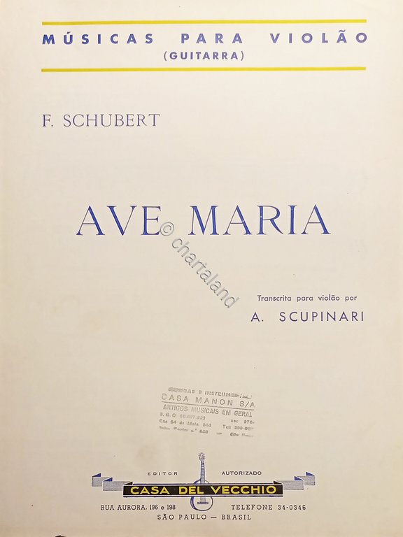 Spartiti - F. Schubert - Ave Maria para violao por …