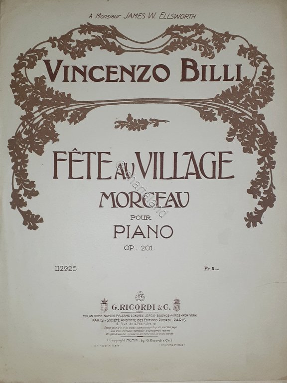 Spartiti - Fete au Village - Morceau pour Piano par … | Immagine Gallery 2