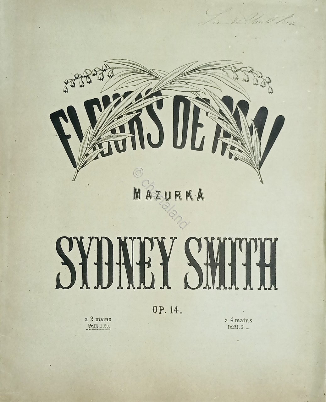 Spartiti - Fleurs De Mai - Mazurka pour le Piano …