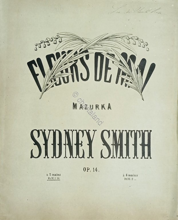 Spartiti - Fleurs De Mai - Mazurka pour le Piano …