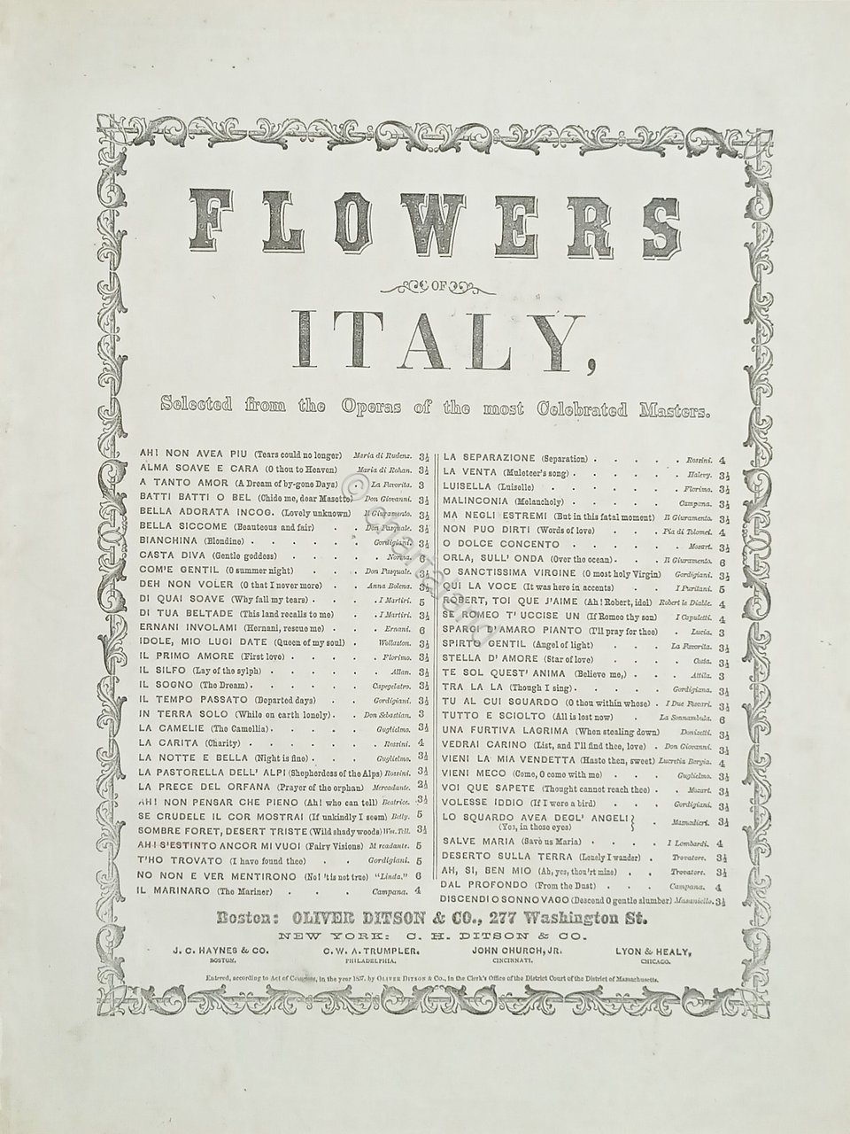 Spartiti - Flowers Italy - Ah! S'Estino ancor mi vuoi …