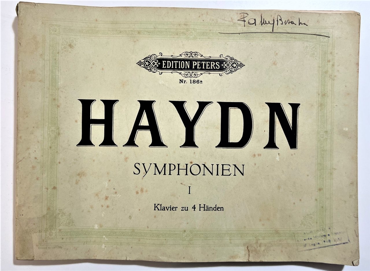 Spartiti - Franz Joseph Haydn - Symphonien I - Klavier …