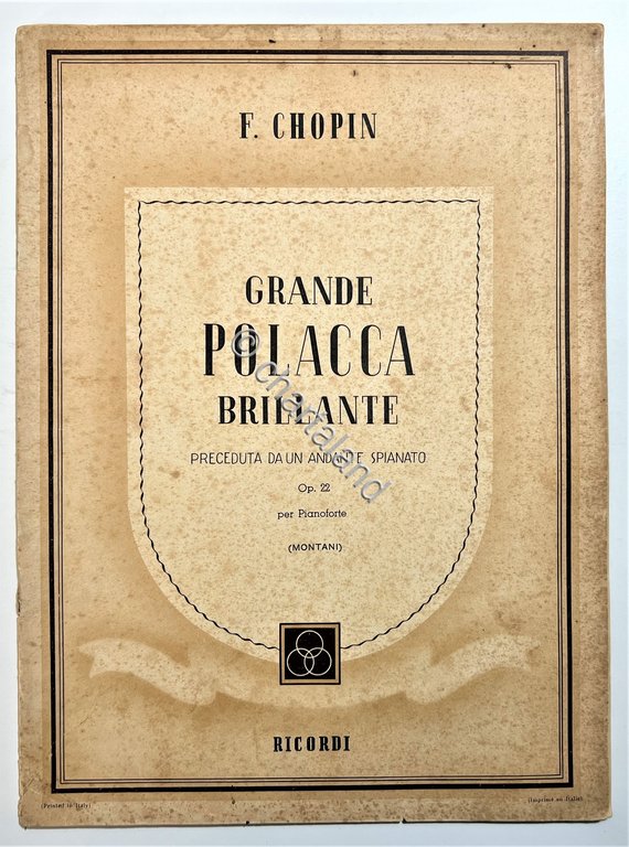 Spartiti - Fryderyk Chopin - Grande Polacca Brillante per Piano …