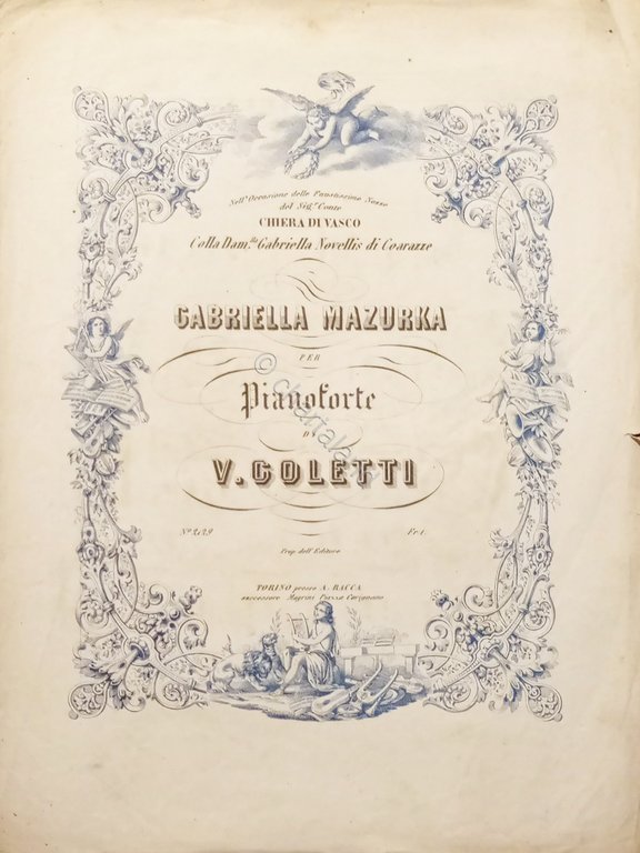Spartiti - Gabriella Mazurka per Pianoforte di V. Goletti | Immagine Gallery 2