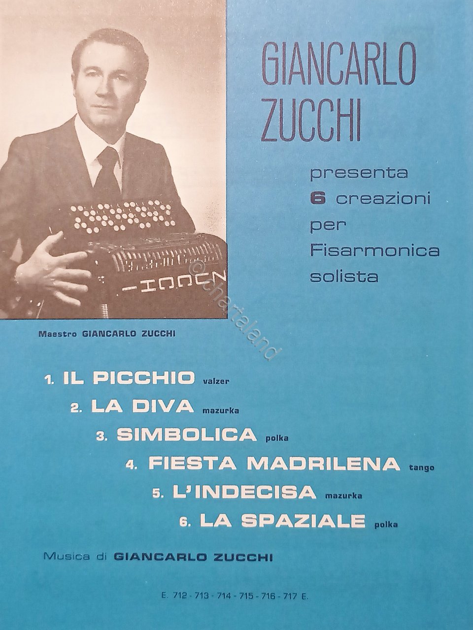 Spartiti - Giancarlo Zucchi presenta 6 Creazioni per Fisarmonica Solista …