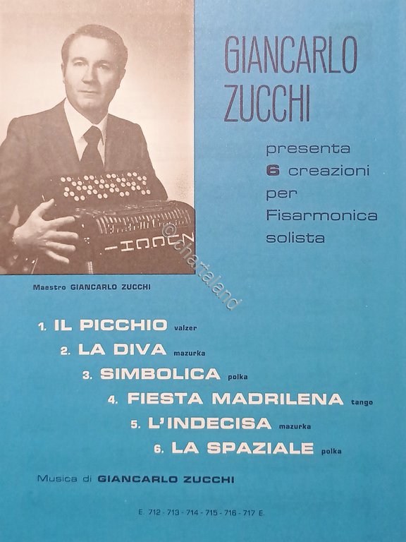 Spartiti - Giancarlo Zucchi presenta 6 Creazioni per Fisarmonica Solista …