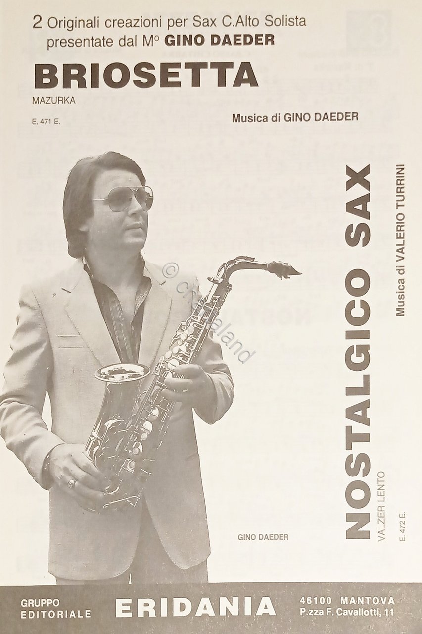 Spartiti - Gino Daeder - Briosetta - Nostalgia Sax - …