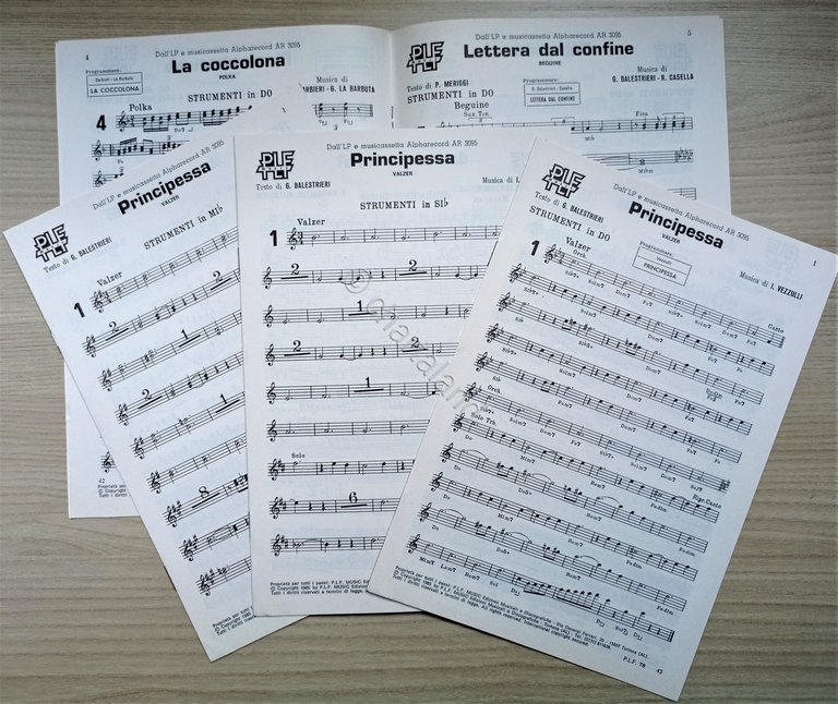 Spartiti - Grande Orchestra Spettacolo Gigliana Gilian - 1985