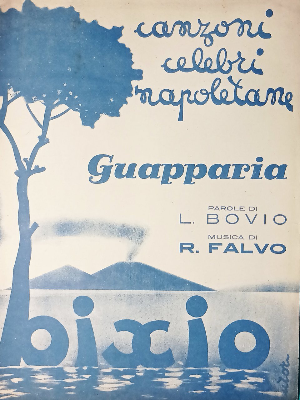 Spartiti - Guapparia - Canzoni celebri napoletane - L. Bovio …