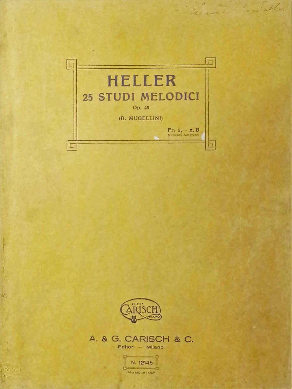 Spartiti - Heller - 25 Studi Melodici Op. 45 - …