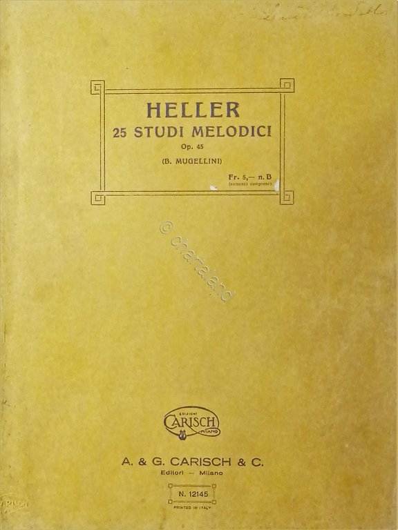 Spartiti - Heller - 25 Studi Melodici Op. 45 - …