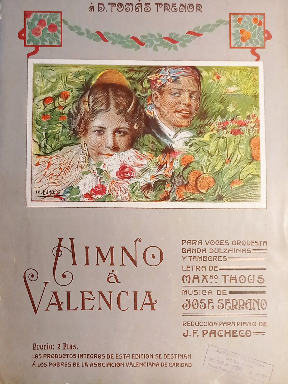 Spartiti - Himno a Valencia per Piano e Canto di …