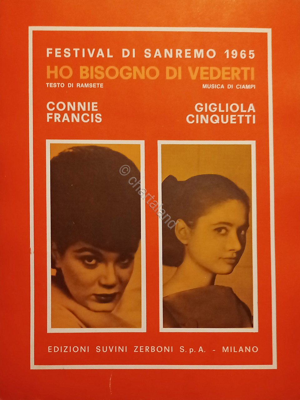 Spartiti - Ho bisogno di vederti - Connie Francis e …