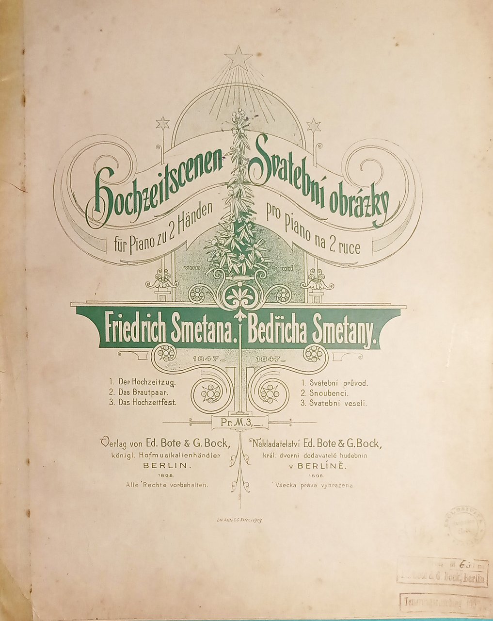 Spartiti - Hochzeit-Scenen - Svatebni Obrazky per Piano di F. …