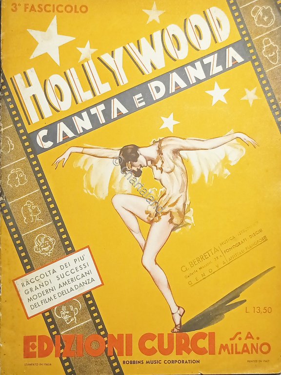 Spartiti - Hollywood Canta e Danza - Raccolta dei Grandi …