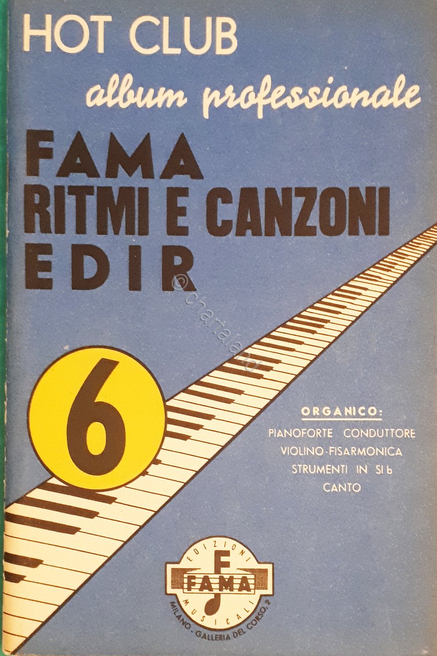 Spartiti - Hot Club Album Professionale - Fama Ritmi e … | Immagine principale
