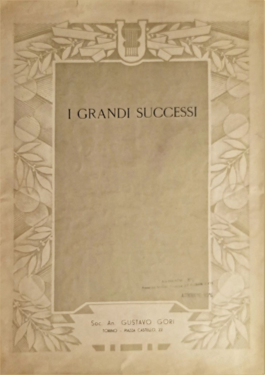 Spartiti - I Grandi Successi - Ritorna! - Serenata-Hesitation di …