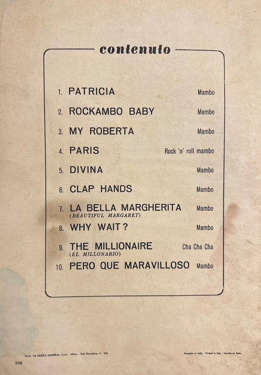 Spartiti - III^ Raccolta dei Successi di Perez Prado - … | Immagine Gallery 3