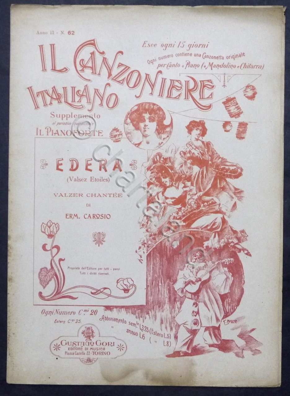 Spartiti - Il Canzoniere Italiano - E. Carosio - Edera …