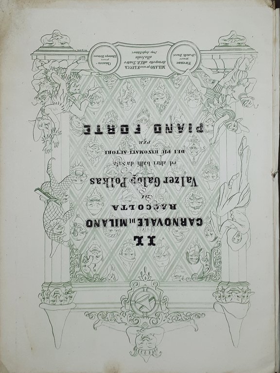 Spartiti - Il Carnevale di Milano - Raccolta di Valzer …