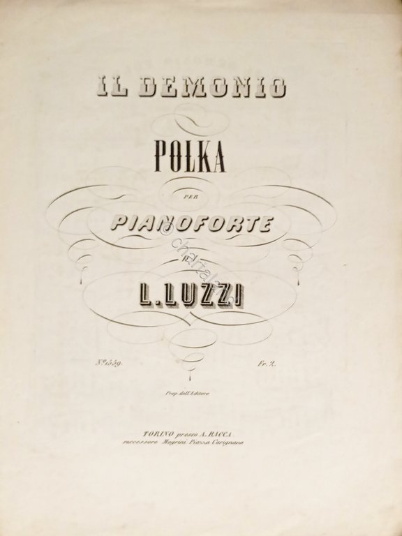 Spartiti - Il Demonio - Polka per Pianoforte di L. … | Immagine Gallery 2