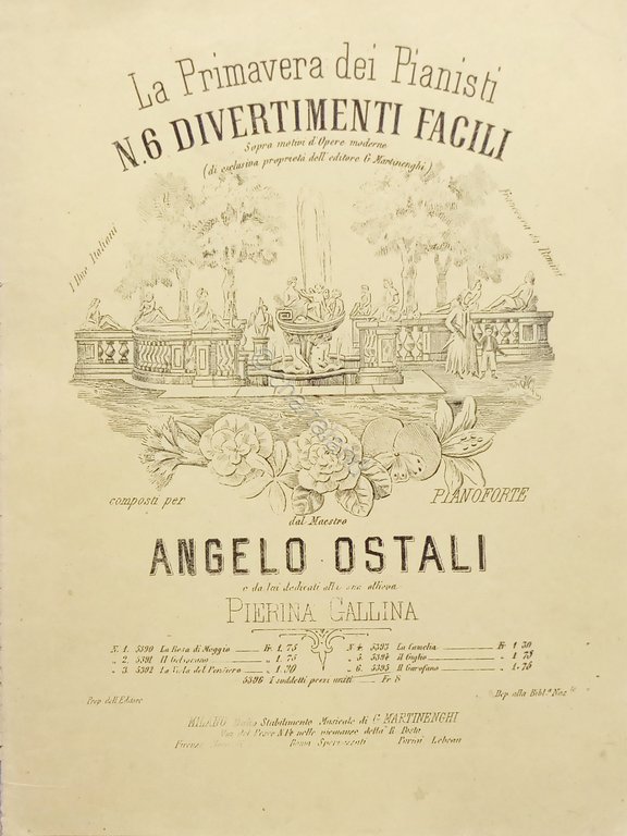 Spartiti - Il Garofano - Divertimento per Pianoforte di Angelo …