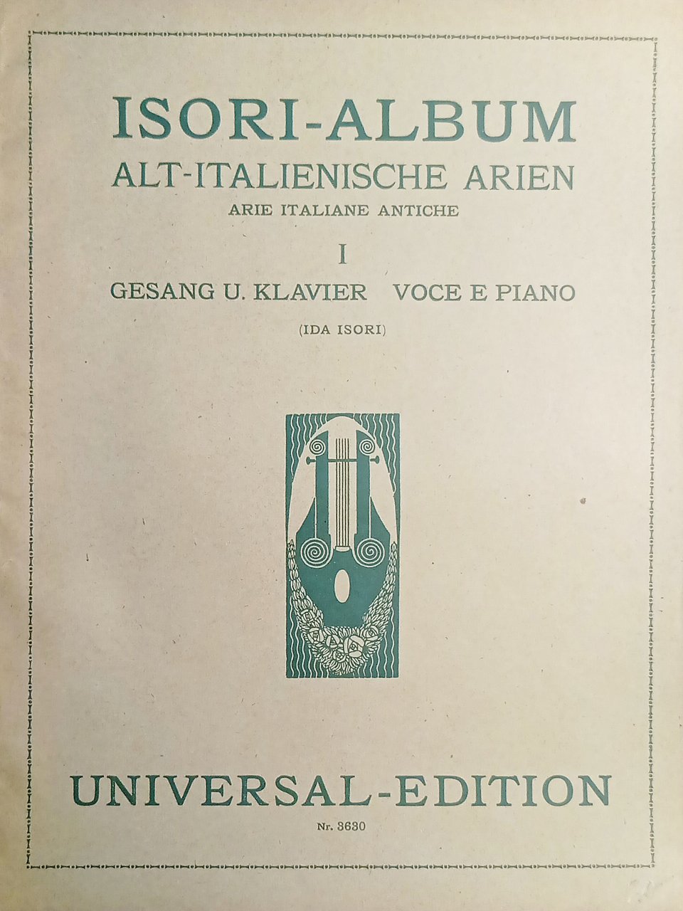 Spartiti - Isori Album Alt Italienische Arien - Gesang u. … | Immagine principale