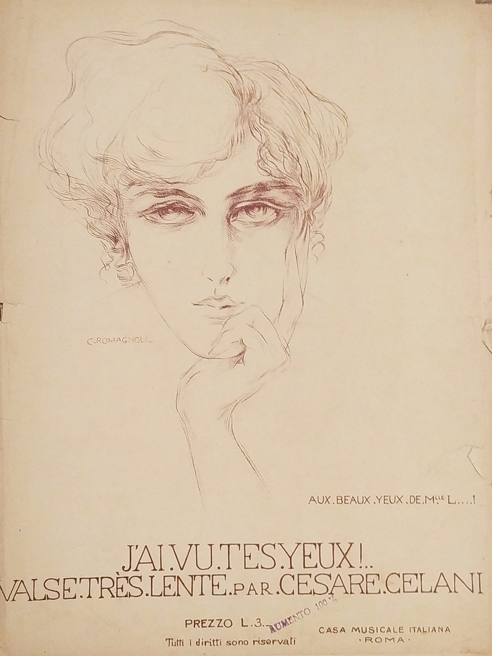 Spartiti - J'ai vu tes yeux! - Valse Très Lente …