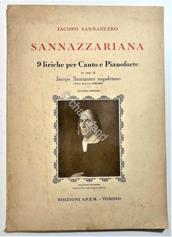 Spartiti - Jacopo Sannazzaro - Sannazzariana - 9 Liriche per …