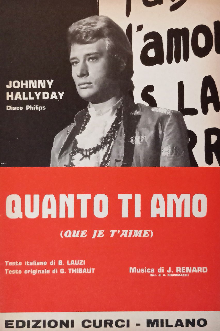 Spartiti - Johnny Hallyday - Quanto ti amo - Gisella …
