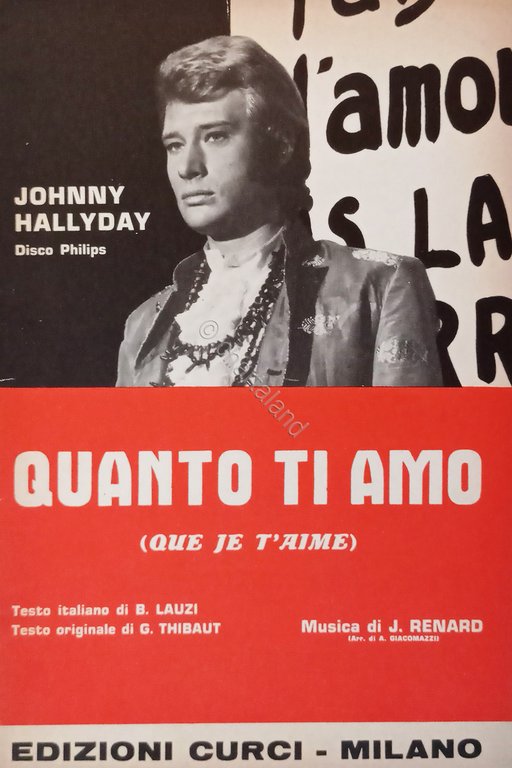 Spartiti - Johnny Hallyday - Quanto ti amo - Gisella …