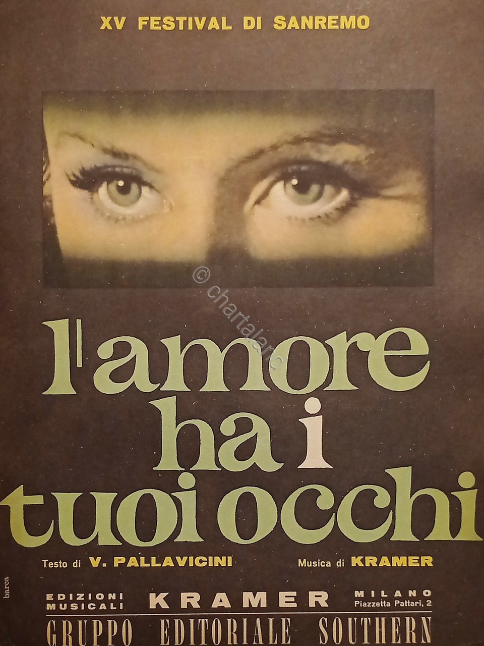 Spartiti - L'amore ha i tuoi occhi - Slow Ballade …