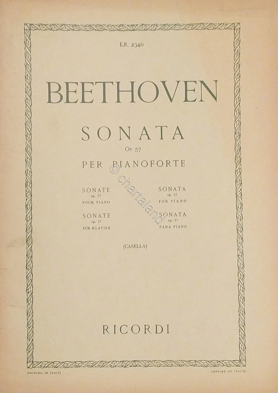 Spartiti - L. van Beethoven - Sonate per Pianoforte Op. …
