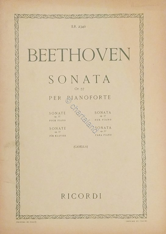 Spartiti - L. van Beethoven - Sonate per Pianoforte Op. …
