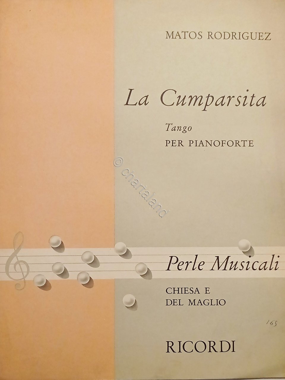 Spartiti - La Cumparsista - Tango per Pianoforte di Matos …