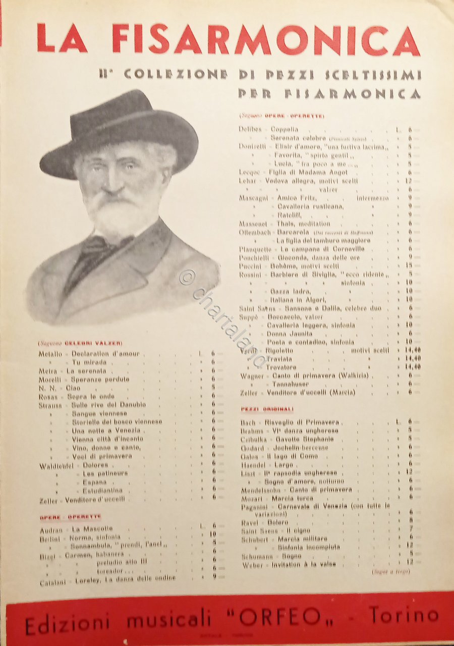 Spartiti - La Fisarmonica - La Mascotte - Valzer Moderato …