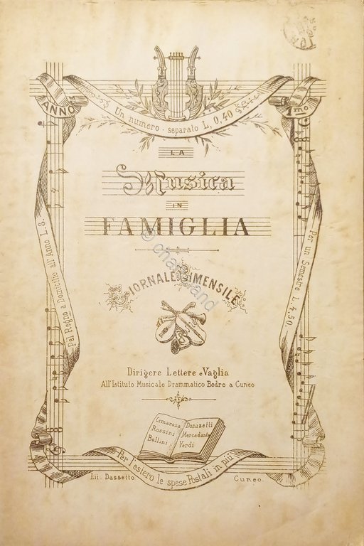 Spartiti - La Musica in Famiglia N. 19 - 1881 … | Immagine Gallery 2