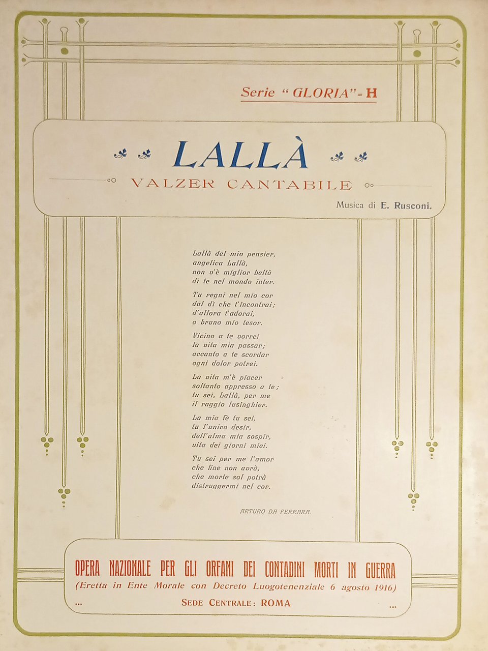 Spartiti - Lallà - Valzer Cantabile per Canto e Piano … | Immagine principale