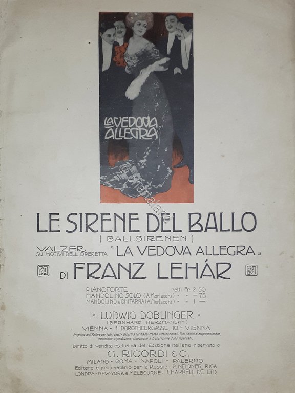 Spartiti - Le Sirene del Ballo - Valzer dell'Opera La … | Immagine Gallery 2