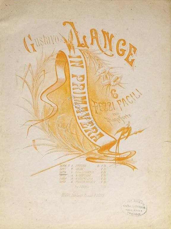 Spartiti - Leggiadria - Valzer per Pianoforte di Gustavo Lange … | Immagine Gallery 2