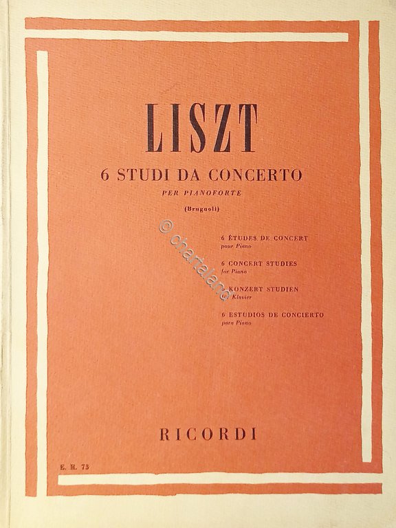 Spartiti - Liszt - 6 Studi da Concerto per Pianoforte …