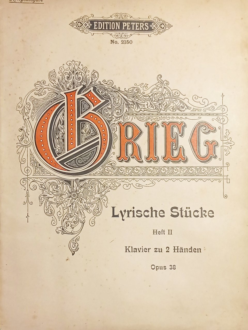 Spartiti - Lyrische Stücke - Heft II - Op. 38 …