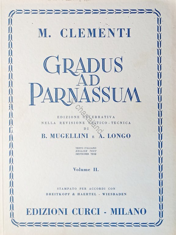 Spartiti - M. Clementi - Gradus ad Parnassum - Volume …