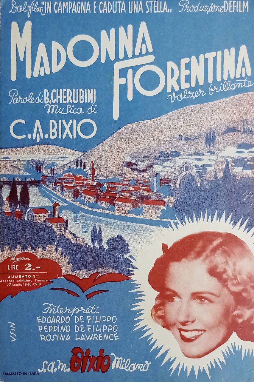 Spartiti - Madonna Fiorentina - Valzer Brillante di B. Cherubini …