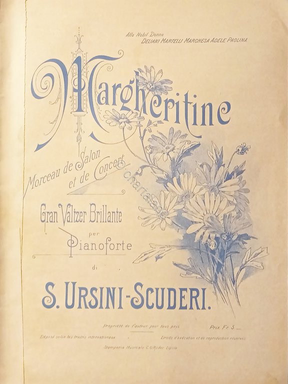 Spartiti - Margheritini - Gran Valzer Brillante per Piano di …