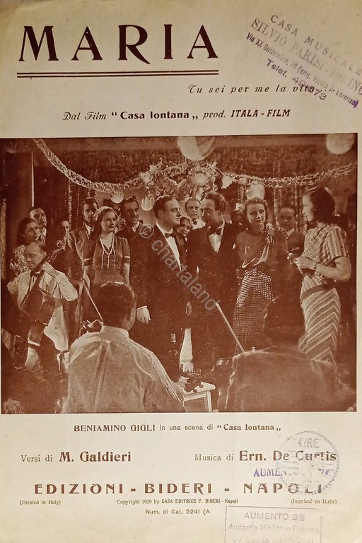 Spartiti - Maria - Tu sei per me la vita … | Immagine Gallery 2