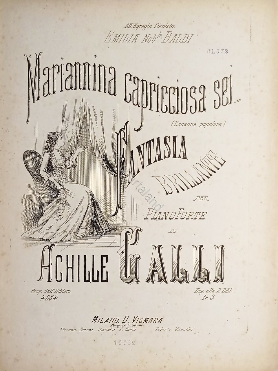 Spartiti - Mariannina Capricciosa sei - Fantasia Brillante per Piano …