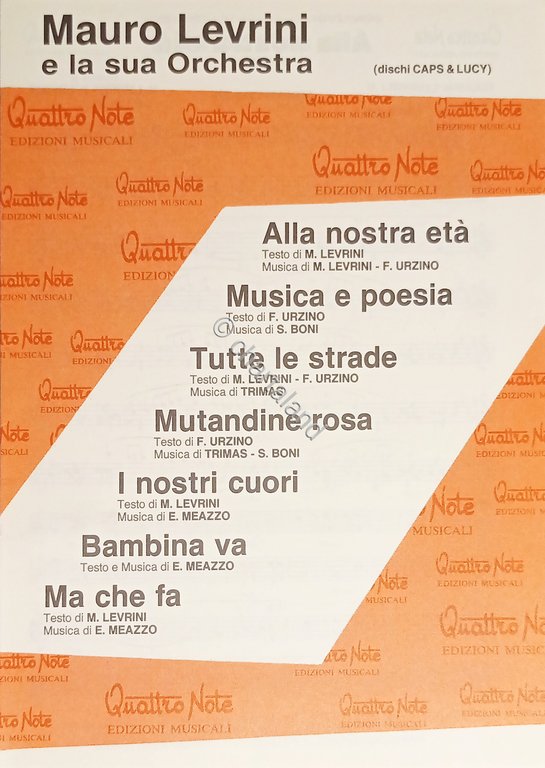 Spartiti - Mauro Levrini e la sua Orchestra - Raccolta …